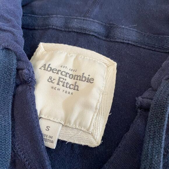 Abercrombie & Fitch Womens Pullover Hoodie Embroidered Logo spellout Y2K Small - Picture 5 of 8